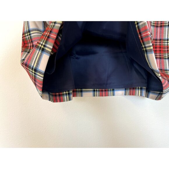 J. Crew Red Plaid A-Line Skirt - Picture 8 of 12